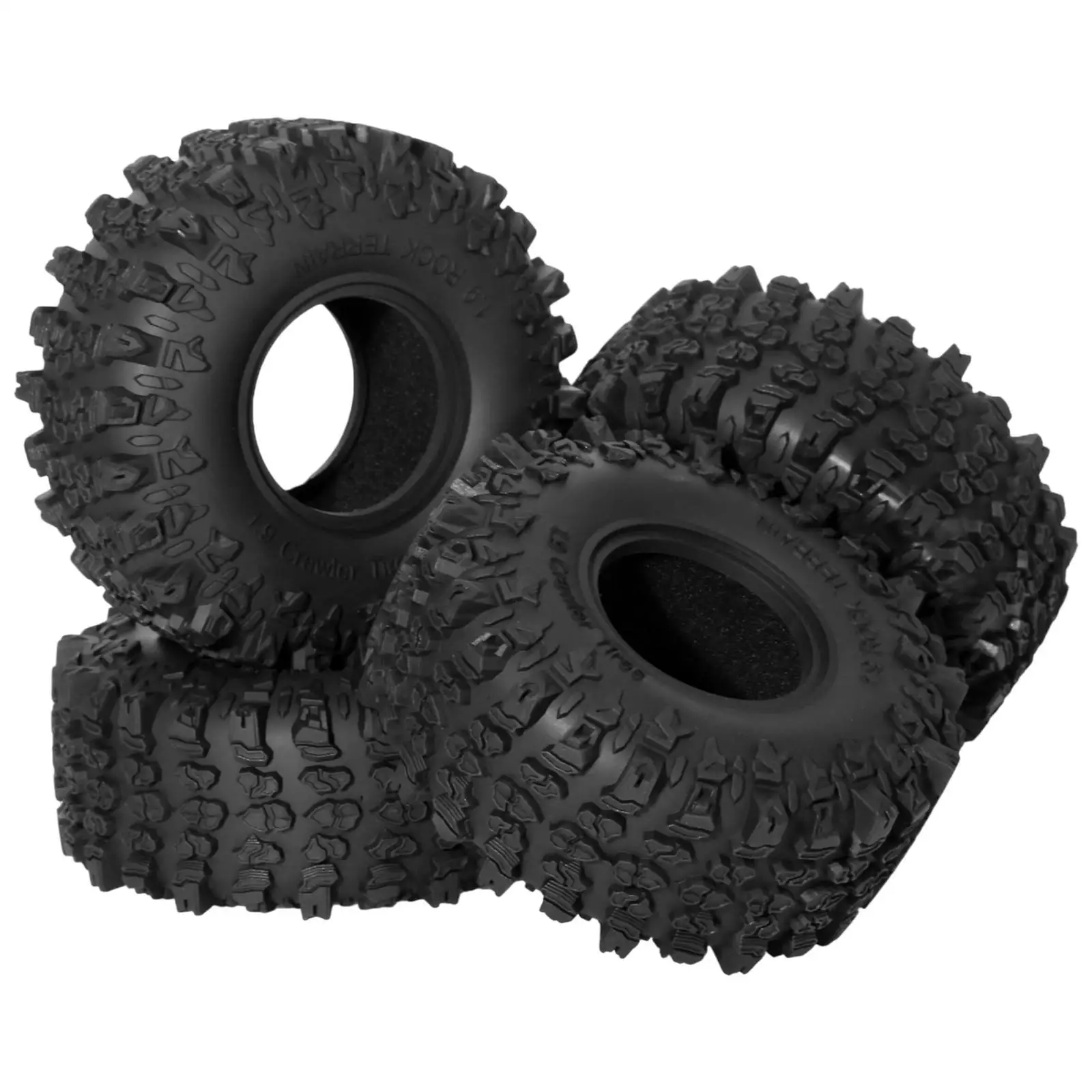 4x RC Car Tires Sturdy Modification Assembly Replacement Part RC Crawler Car Tires for Axial SCX10 1/10 RC Trucks Accessories