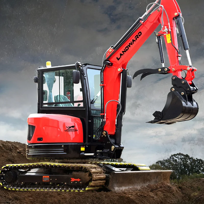 حفارة صغيرة 3.5 طن محرك كوبوتا حفارة متعددة الوظائف 1 طن 2 طن للاستخدام المنزلي حفارة صغيرة مع مرفقات مخصصة