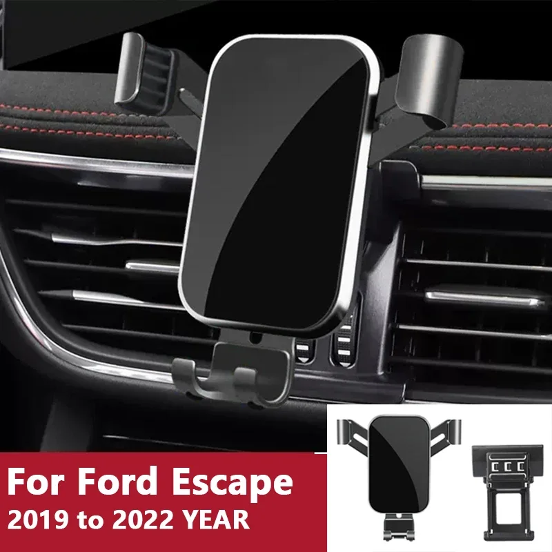 

For Car Cell Phone Holder Air Vent Mount GPS Gravity Navigation Accessories for Ford Escape 2019 to 2022 YEAR