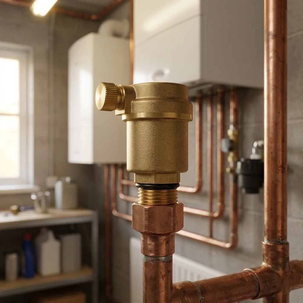 Brass Automatic Air Vent Valve 1/2 Inch For Solar Water Heater HVAC Radiator Underfloor Heating System High Pressure 232PSI