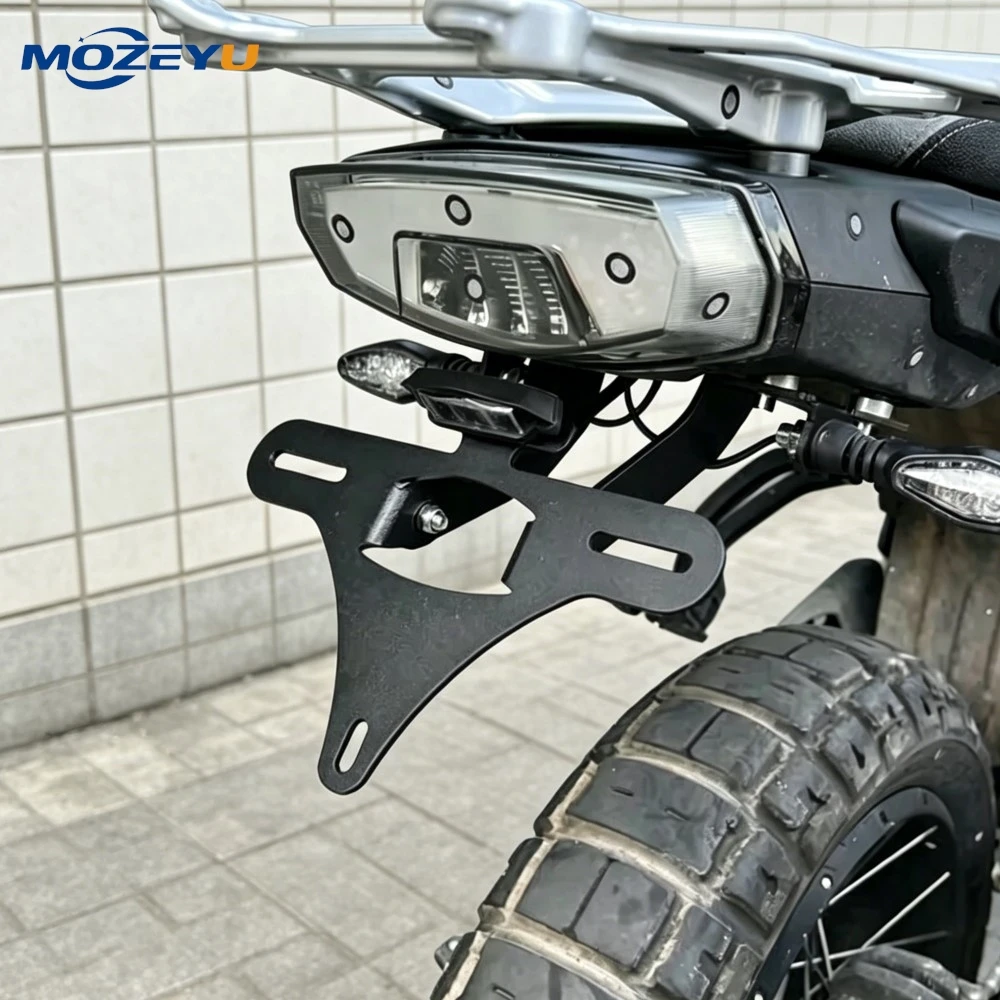 For CFMOTO 450MT IBEX 450 License Plate Holder Fender Eliminator Tail Frame LED Light Motorcycle 450MT 800MT-X 2024 - 2026 2027
