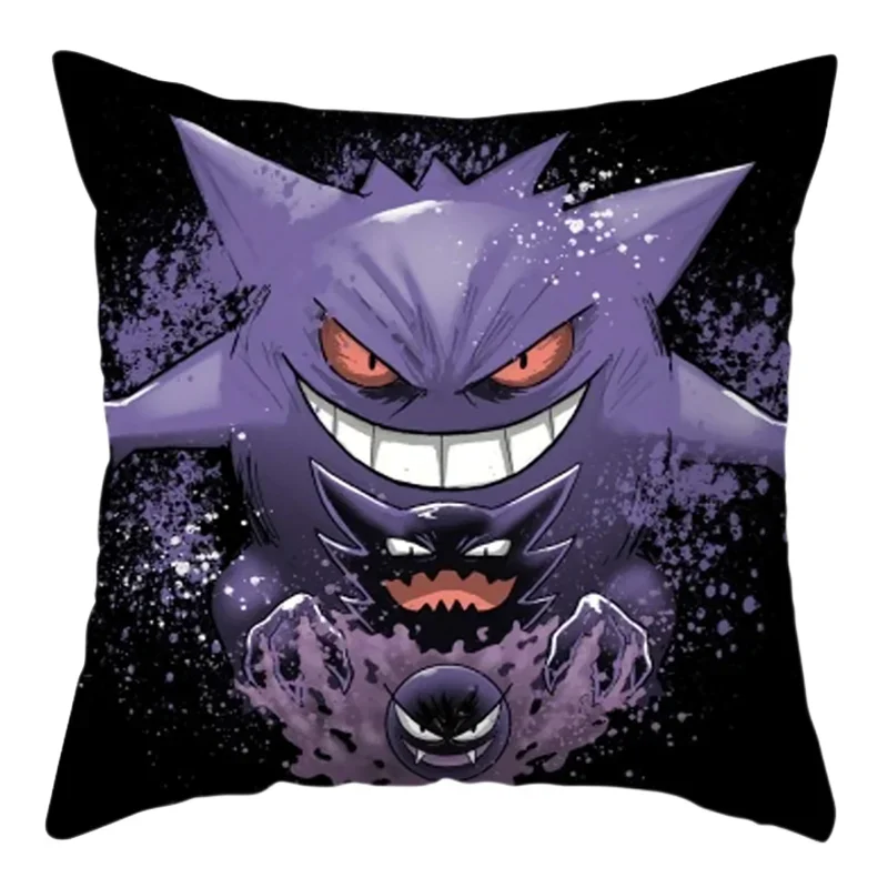 Anime Figure Pokemon Cushion Cover Cartoon pikachu Pillowcase Sofa Car Home Cover Bedroom Decoration Christmas Gifts Toys