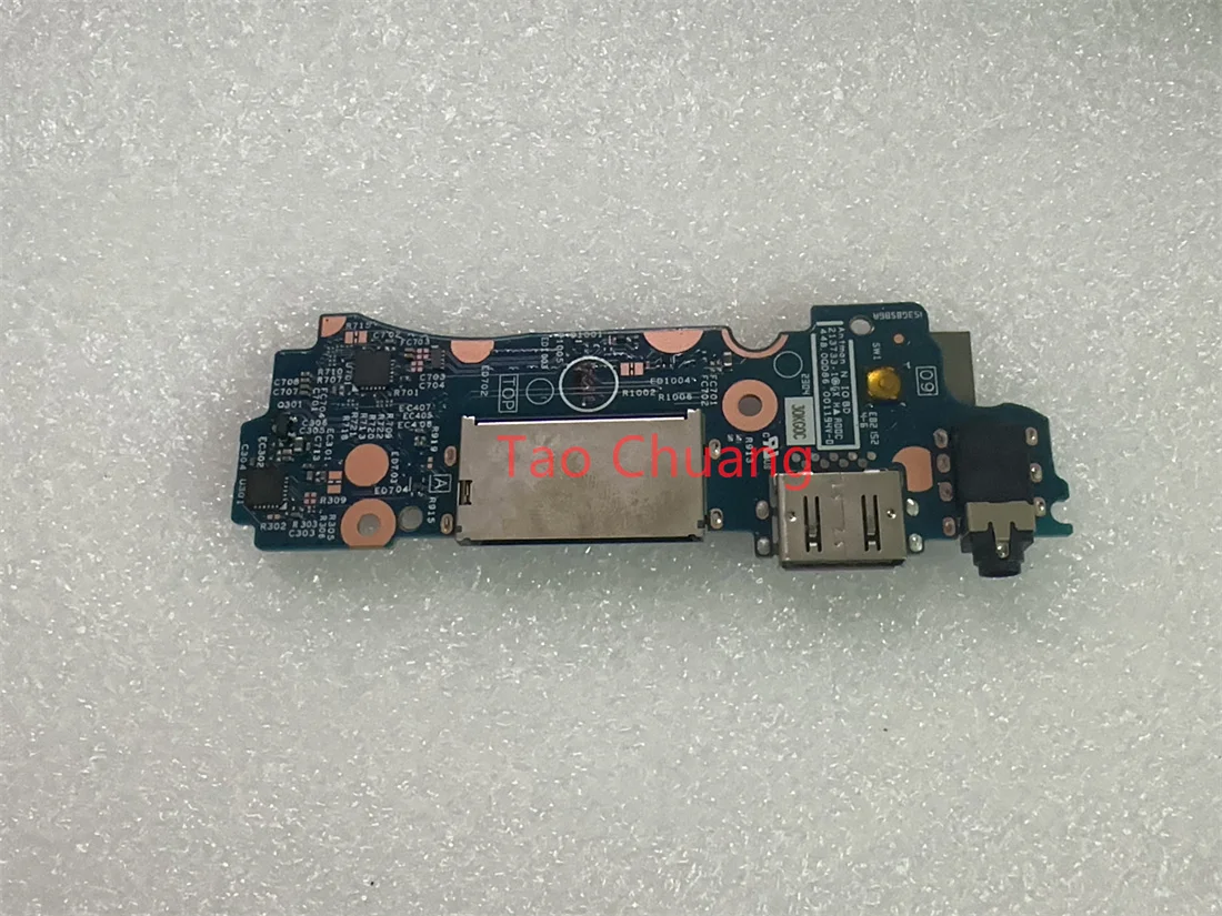 FOR Dell Inspiron 14 7425 7420 2-in-1 SD Card Reader Audio USB Board Switch Button Board 213733-1 0TY00R
