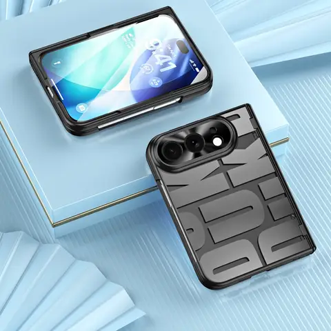 Non-Slip Fold Cover Full Body Case for Iphone DUO Screen Film Tempered Glass Hinge Protection Cell Phone Covers