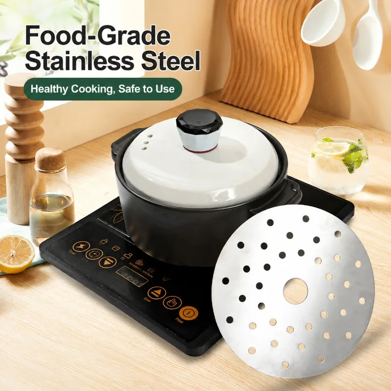 Stainless‑steel Induction Cooker Heat‑transfer Adapter Plate Magnetic Conductive Disc for Casserole Ceramic Glass Pot Plastic view 3