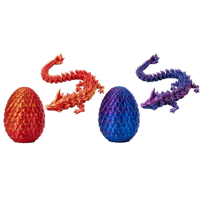 Dragon Egg, Easter Egg,12In Dragon Toy, Dragon Eggs With Dragon Inside,3D Printed Dragon Fidget Toys