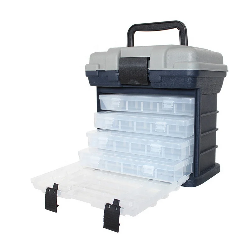 

Lure Tackle Box Wholesale Waterproof Multifunctional Mini Plastic Lure Hook Fishing Tackle Boxes