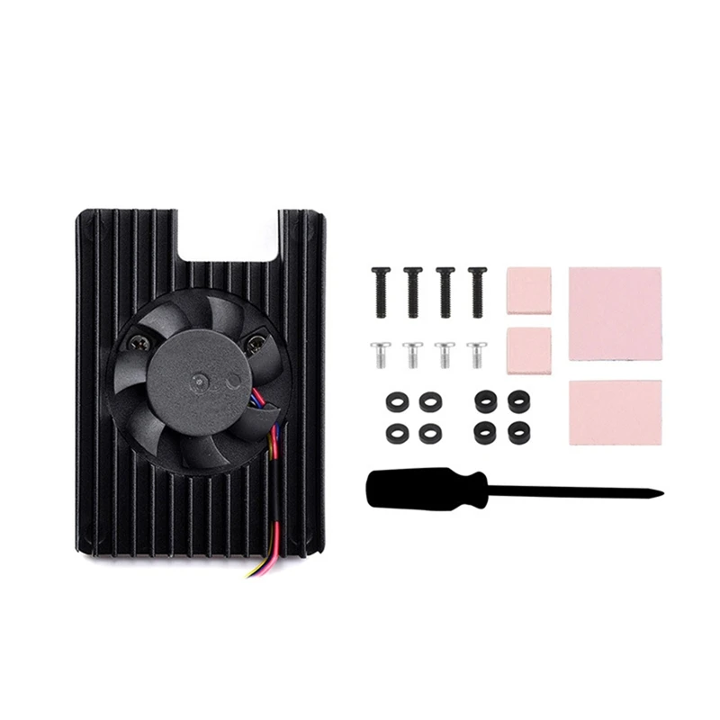 For Raspberry Pi CM5 Heatsink Fan For Compute Module 5 IO & Poe Board Enhanced Cooling
