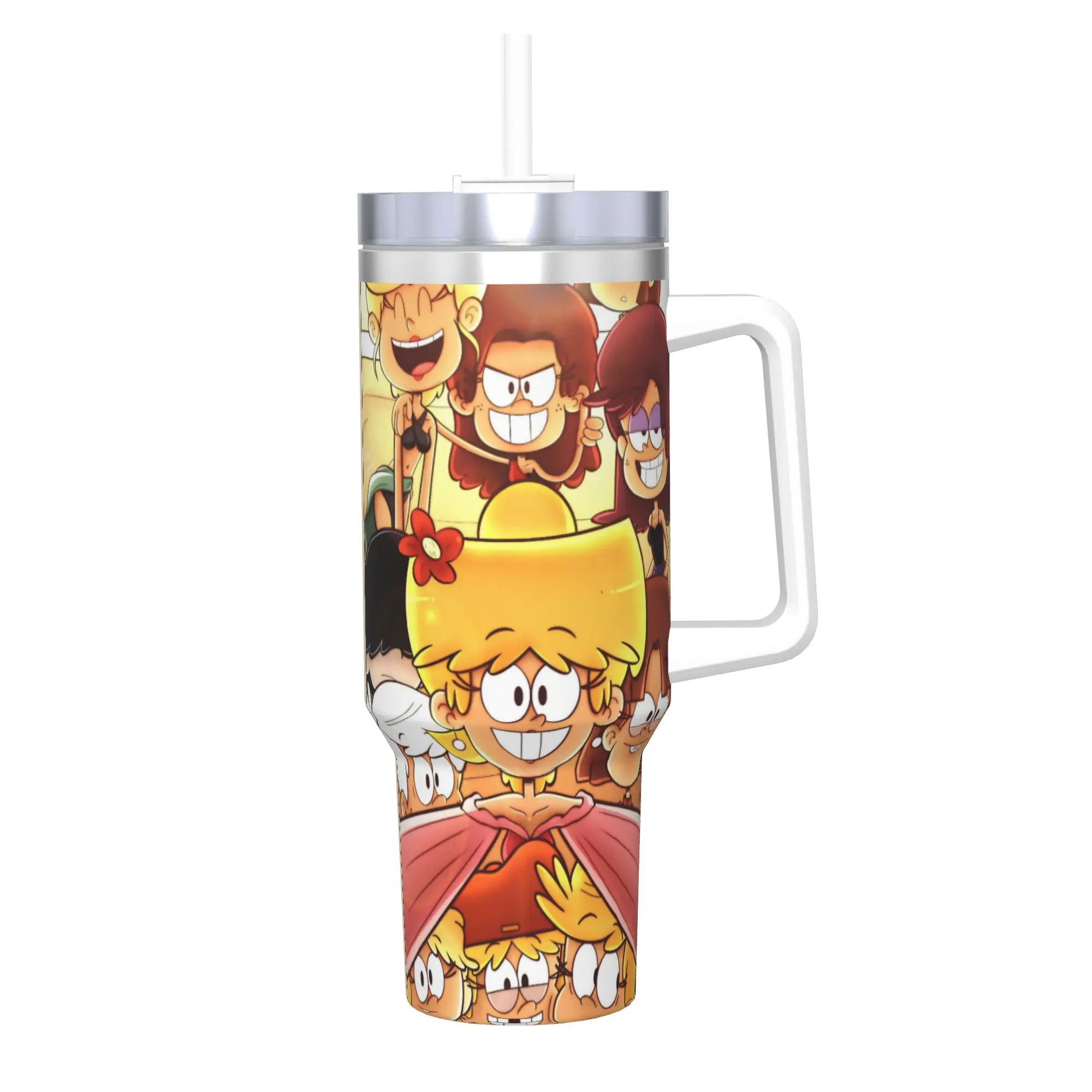 The Louds Houss  40oz Tumbler Stainless Steel Double Wall Vacuum Insulated  Travel Mug With Straw