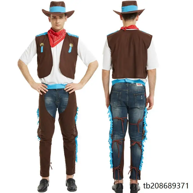 زي رعاة البقر الغربي للبالغين، ملابس تنكرية للنساء، أزياء للهالوين والحفلات التنكرية، زي مسرحي