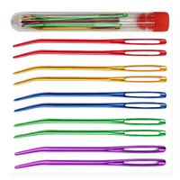 2/8Pcs Big Eye Curve Bent Needle Yarn Knitting Weaving Needles Knitting Crochet Bent Tip Tapestry Needles DIY Sewing Accessories