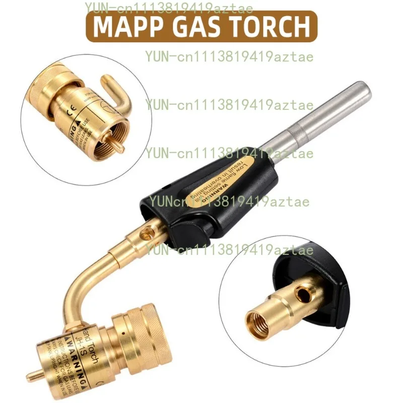 Propane Gas Welding Blow Torch, Metal Turbo‑Torch Brazing Soldering Tool for Plumbing Pipeline Repair Work