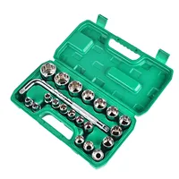 Socket Wrench Set 12 Point Star Bit Extended Length Spline 8-32mm For