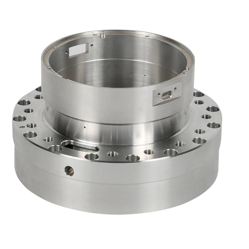 

Высокоточная сервисная компания Механическая деталь из нержавеющей стали на заказ Многопортовый фланцевый корпус из алюминиевого сплава