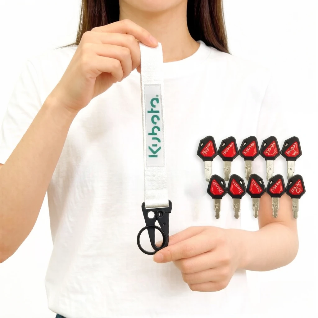 459A Keys WITH KEYCHAIN for Kubota Mini Excavator Digger Skid Steer Ignition Key U15/30/135/155/161/163