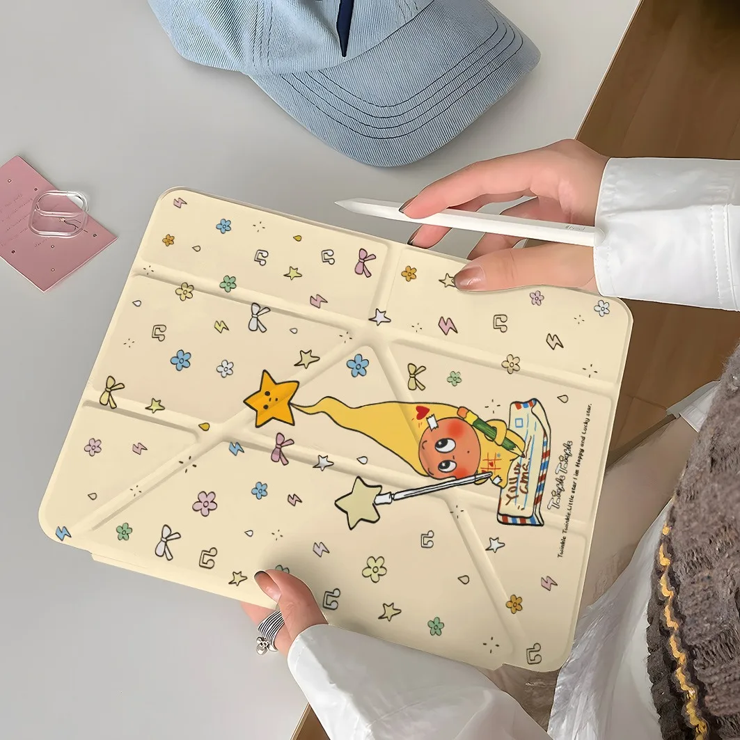 Letter Baby Pen Slot Tablet Case For Mini 7 6 iPad Pro2024 2022 2021 2020 2019 2018 2017 11 10 9 8 7 6 5 Air7 6 5 4 3 2 1 Cover 3