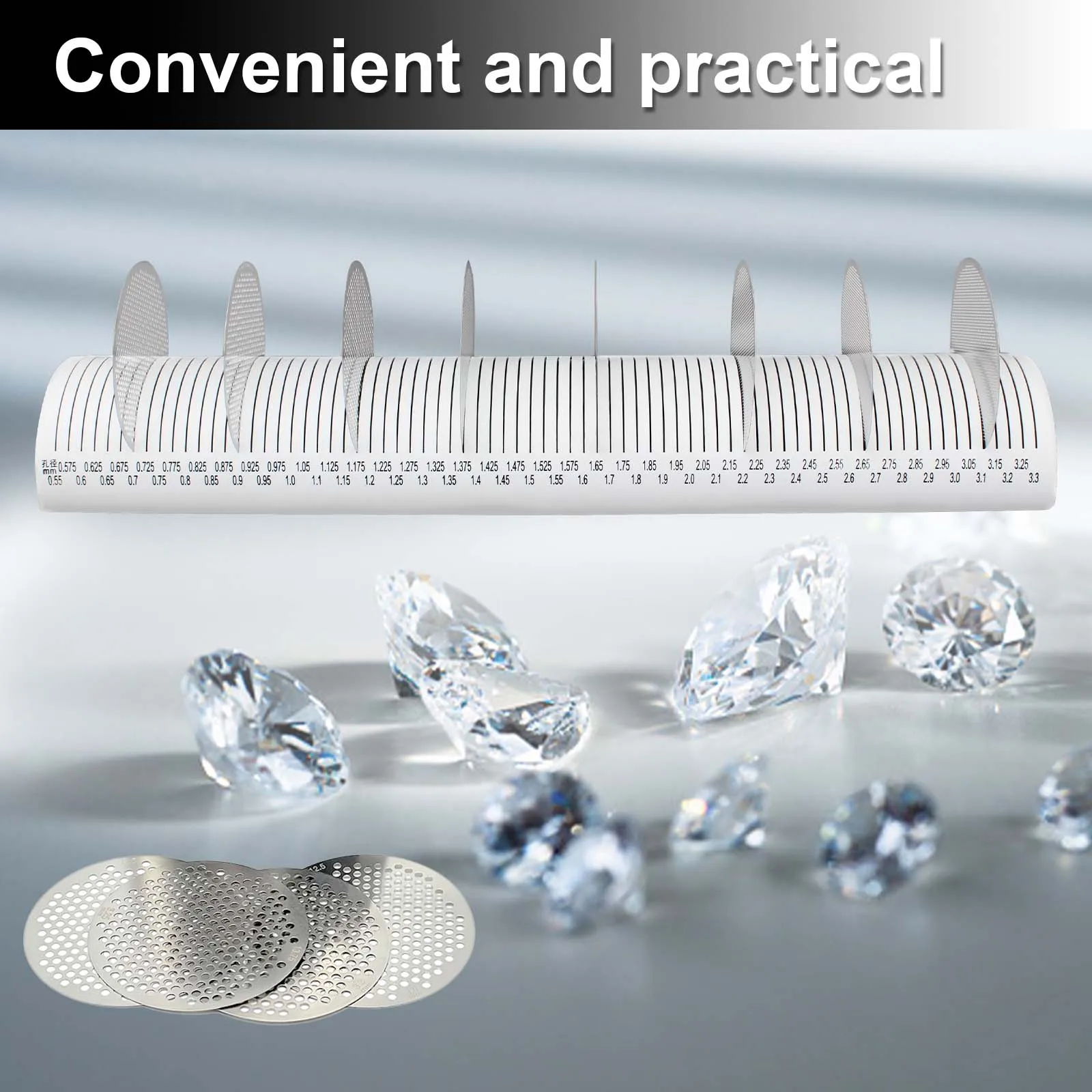 الماس المناخل حامل عرض الأحجار الكريمة غربال قطعة تخزين أداة الوقوف لفرز الأحجار الكريمة اللؤلؤ أدوات المجوهرات