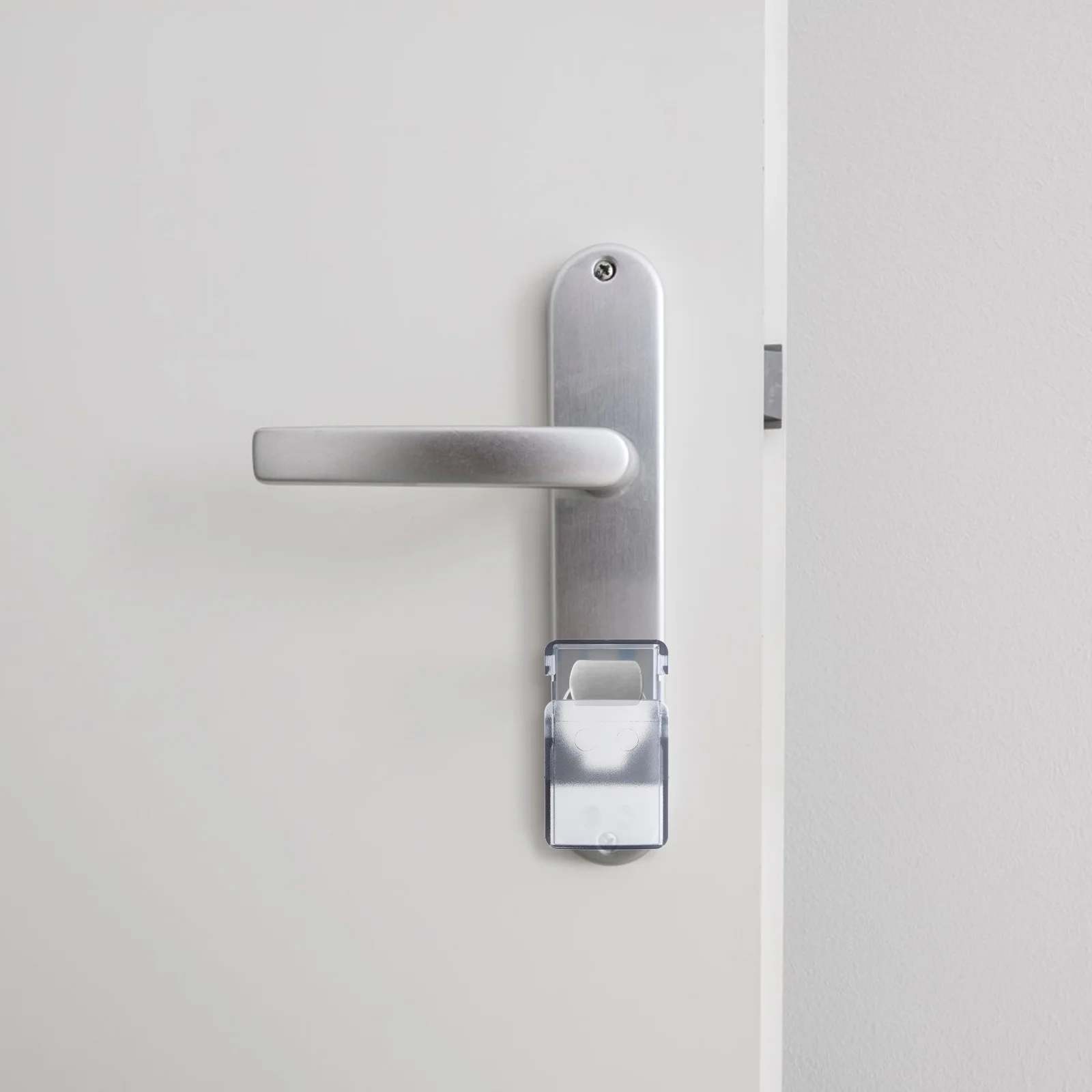 غطاء أمان بقفل المقبض المقاوم للأطفال، أغطية حماية قفل الباب البلاستيكية المضادة للقفل لأقفال أبواب سلامة الطفل للاستخدام المنزلي للأطفال