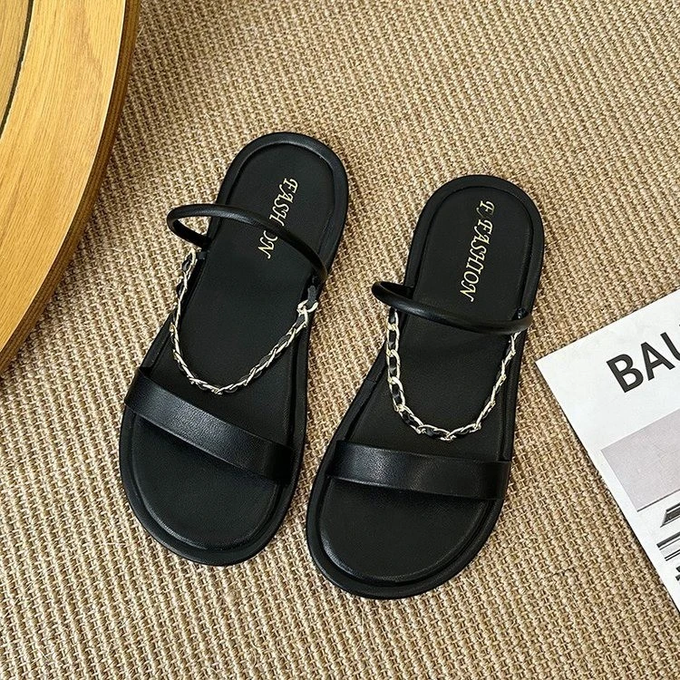 

Holiday Sandals Women's Outer Wear 2025 New Summer Soft-soled Seaside Slippers