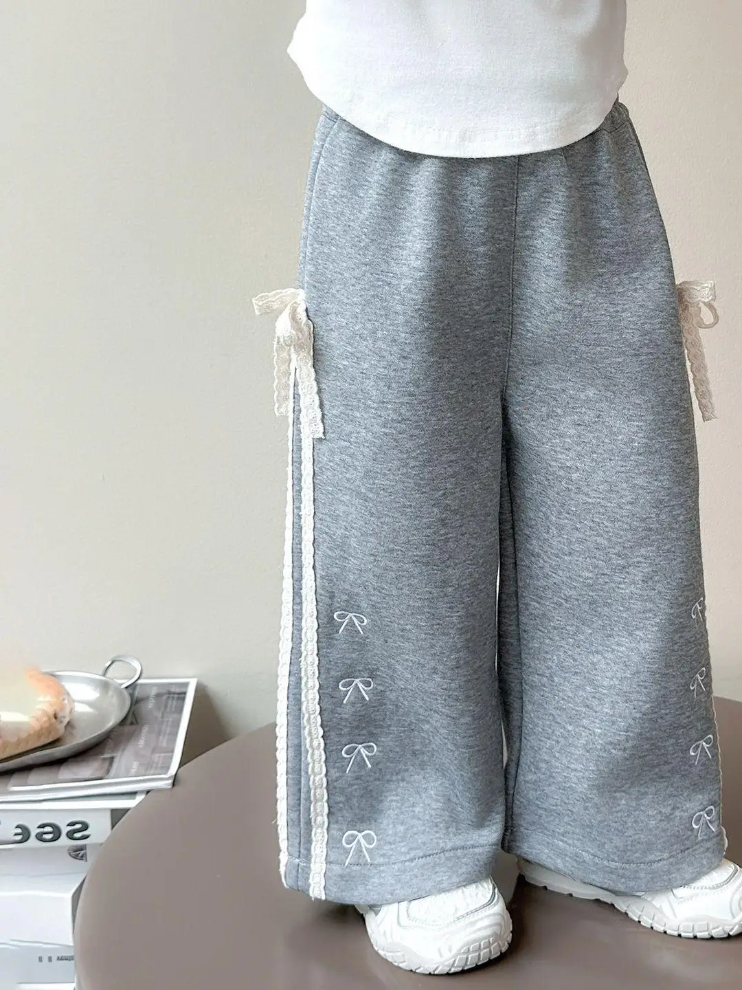 

Повседневные широкие брюки для девочек, весна-осень, детская одежда, прямые длинные брюки для девочек, весенний сезон