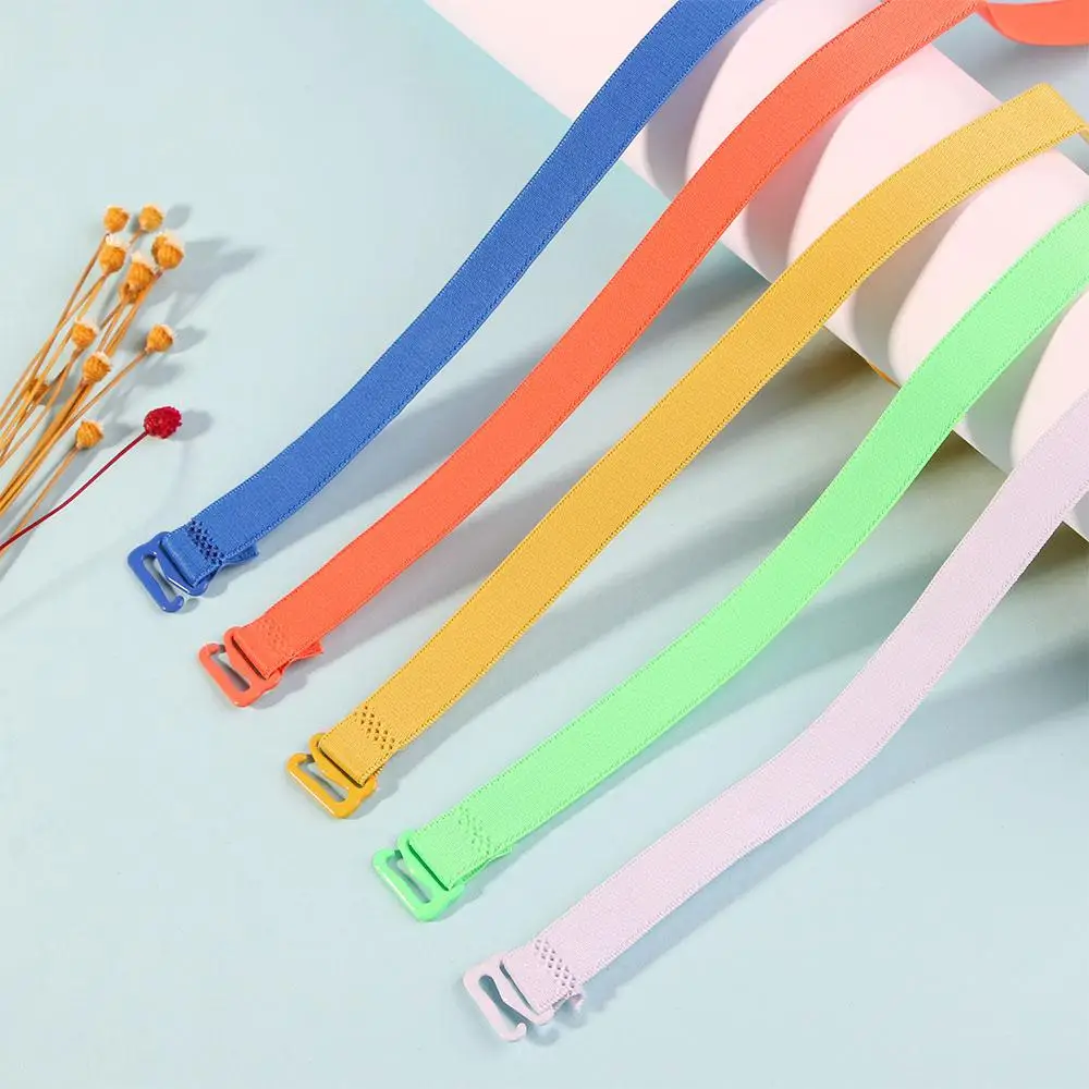 Fashion Colorful Women/Lady/Girls Candy Color Adjustable Anti-Slip Bra Straps Back Cross Shoulder Strap Invisible Bra