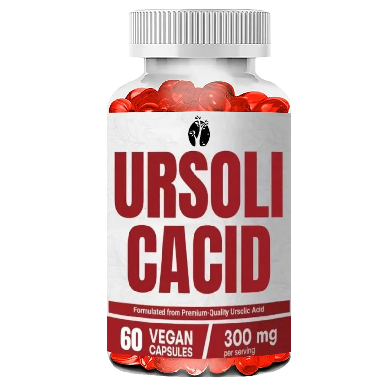 300mg Pure Ursolic Acid Supplement, Rosemary Leaf Extract Powder -60 Capsules