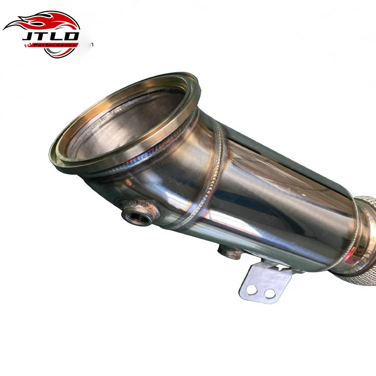 JTLD Performance 304 Stainless Steel Surface Polishing Exhaust Downpipes For BMW G30 540I F30 340i F32 440i 550I B58