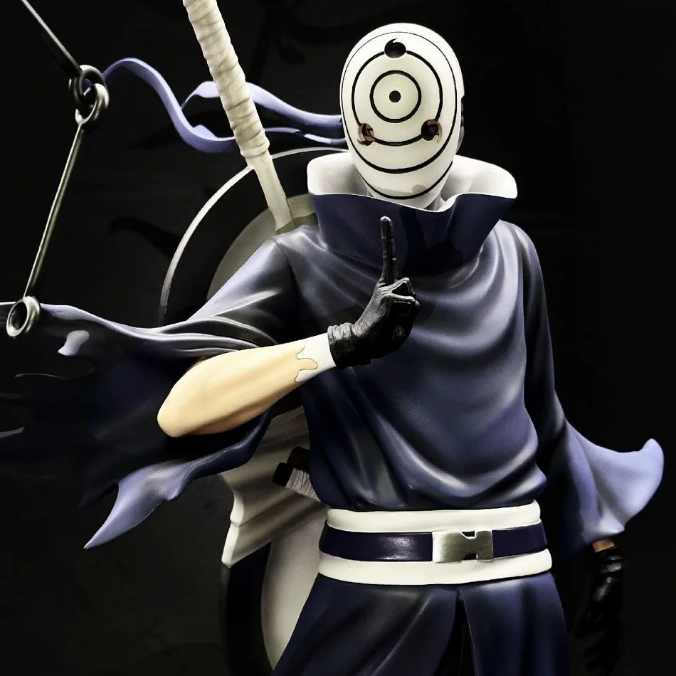 Naruto Anime Figuur Uchiha Obito Actiefiguren tweekoppige Standbeeld PVC Collectie Model Desktop Ornament Verjaardag Speelgoed Gift