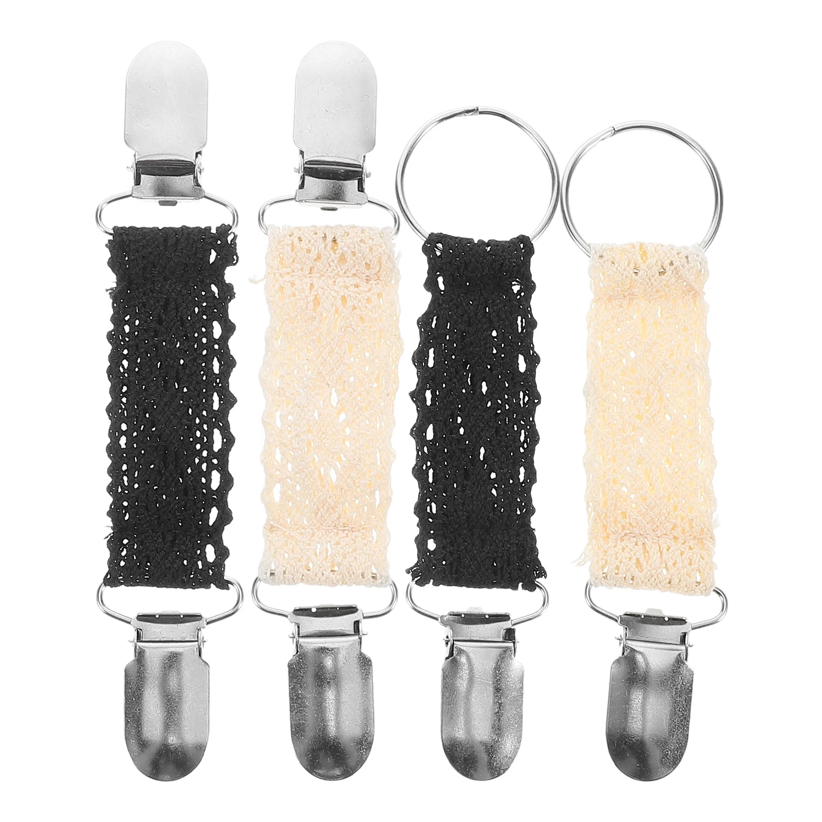 

4pcs Elastic Metal Hat Clips For Travel Sunglasses Keys Luggage Bags Multifunctional Lightweight Portable Shawl Clips Cardigan