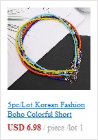 Einfache Rocailles Strang Halsband Mode Koreanische Kragen Charme Bunte Handgemachte Böhmen Halskette Frauen Strand Weibliche Schmuck – Detail 18
