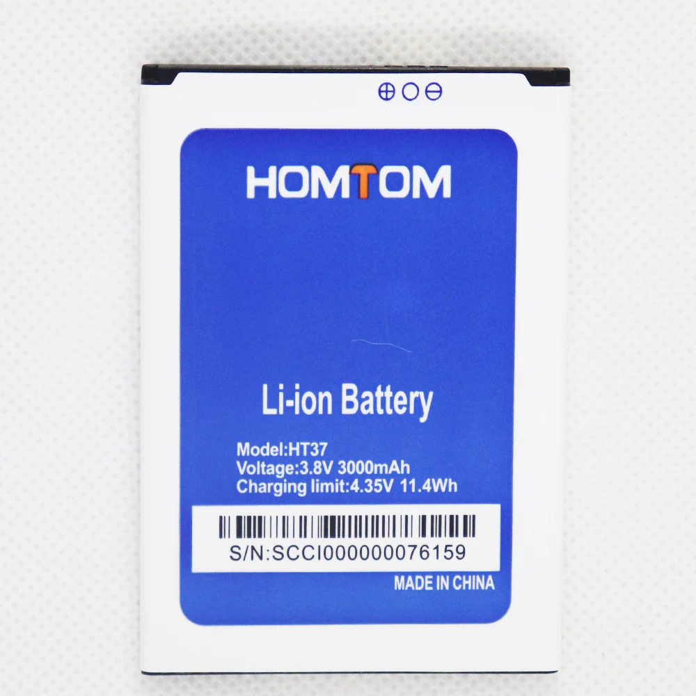 

ISUNOO 3000mAh HT37 Phone Battery For HOMTOM HT37 / HT37 PRO High quality Batteries