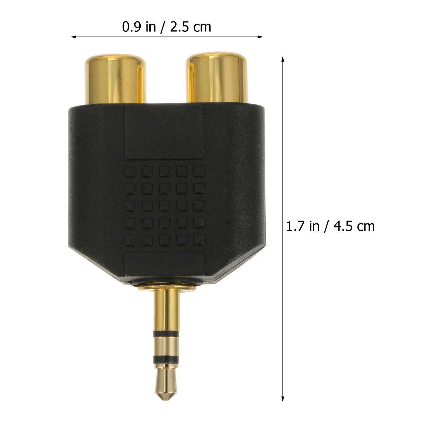 

8Pcs Audio Splitter Adapter Alloy 3.5mm Male to 2 Female Stereo Jack Connector for Pc Smartphone Mp3 Player Speaker