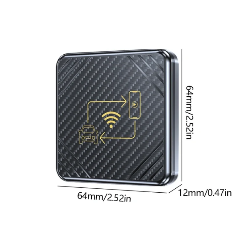 2-in-1 Wireless CarPlay & Android Auto Adapter, Wired to Wireless Convertor, Plug and Play Car Dongle for Factory Wired CarPlay Vehicles