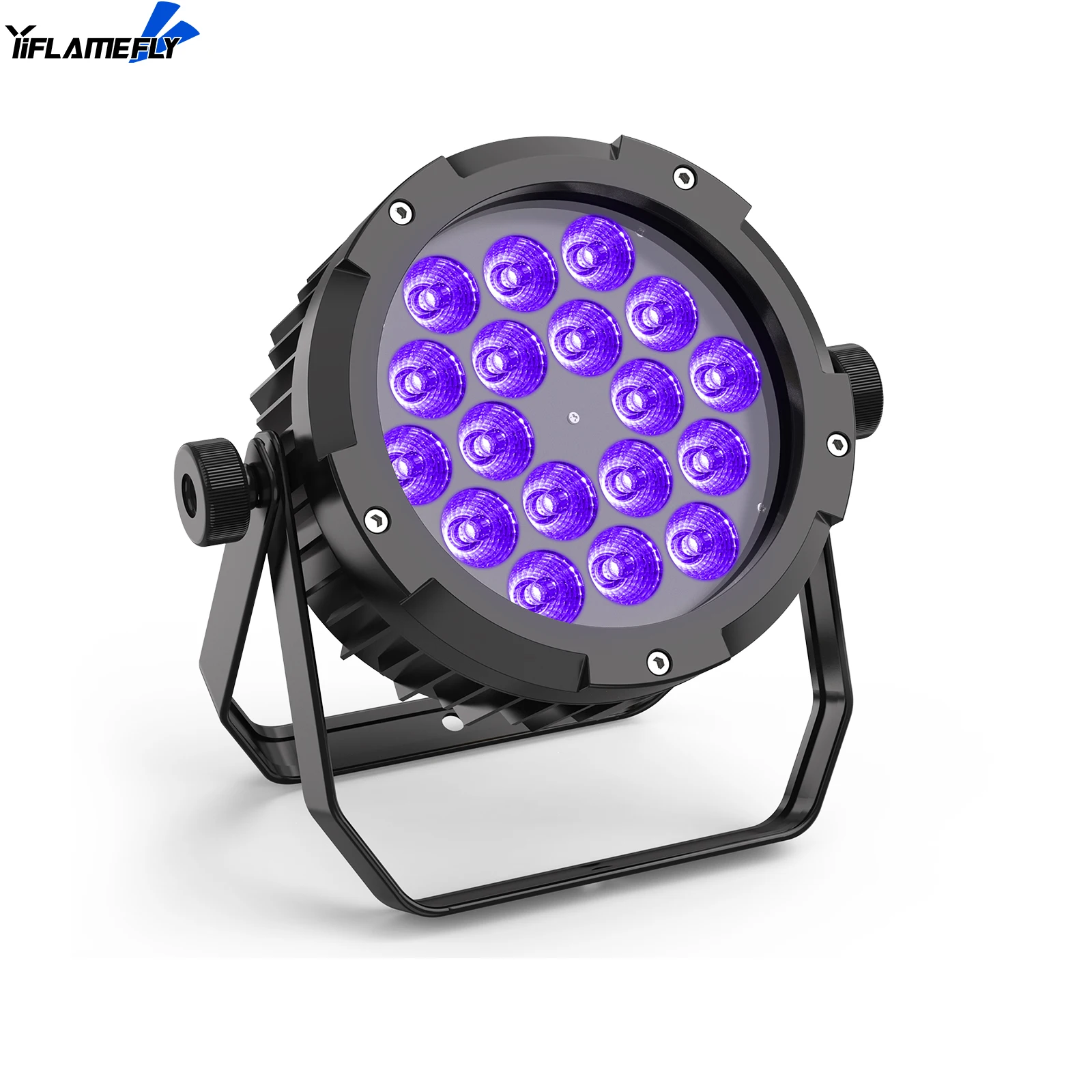 

Yiflamefly 18*15W RGB+UV 6 in 1 LED Fixture Beads Par Light Stage Light DJ Light for Disco Dance Hall Party Bar Performance