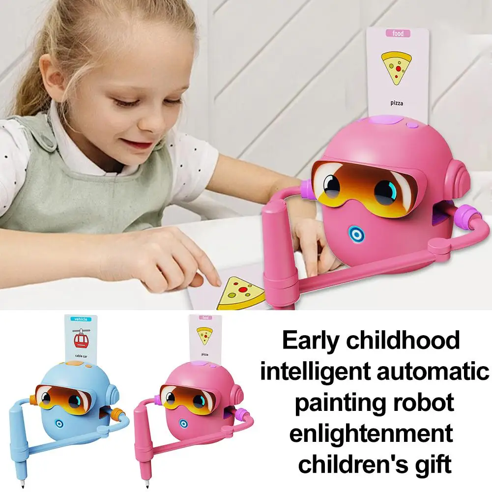 Robot de dessin STEM créatif, jouet de peinture automatique pour la petite enfance, apprentissage des enfants, Puzzle d'éveil Graffiti, jouets