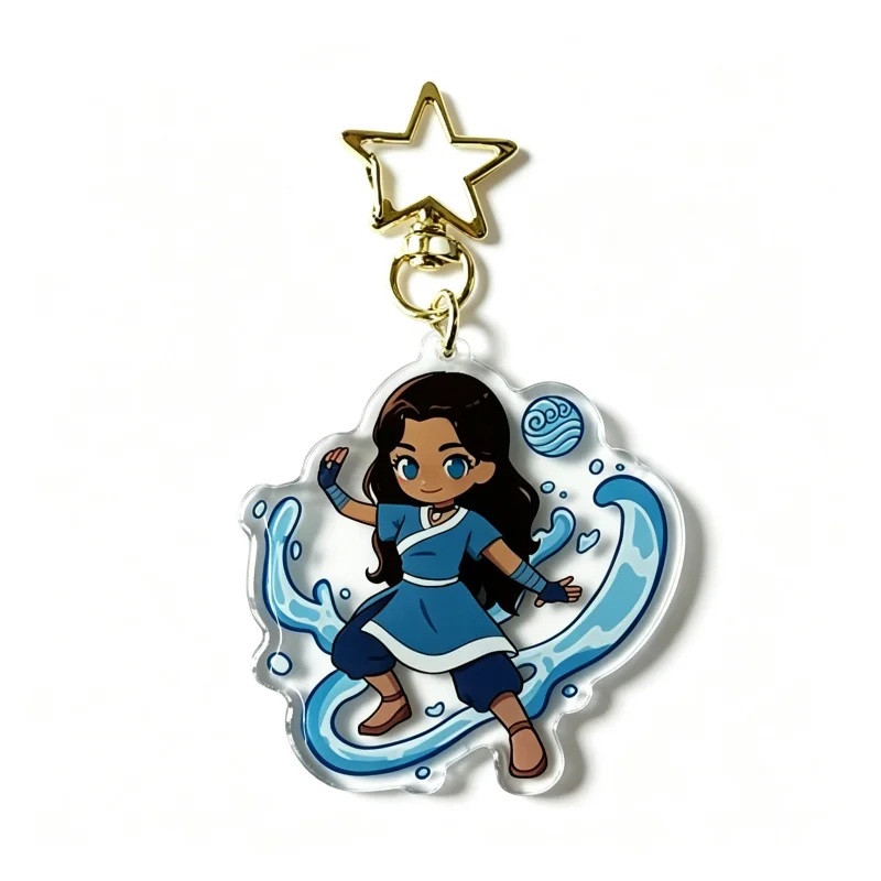 AVAtar The Last AirBender Acrylic Keychain Aang Zuko Toph Anime Figure Keyring Cute Cartoon Pendant Backpack Charm Fans Gift