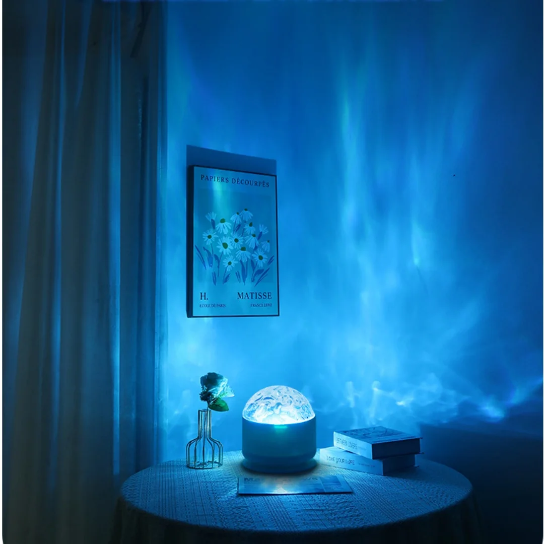 

TMOOY USB Starry Projector Light With 7Color Patterns Ocean Wave Night Lights for Home Bedroom Decoration Galaxy Projector Lamp
