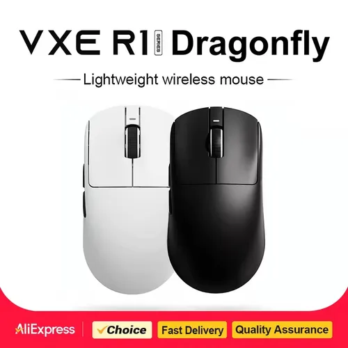 Imagen 2 del producto VXE Dragonfly R1 ratón inalámbrico PAW3395 Sensor nórdico 52840 2KHz FPS juego ratón velocidad inteligente bajo retardo juego Oficina