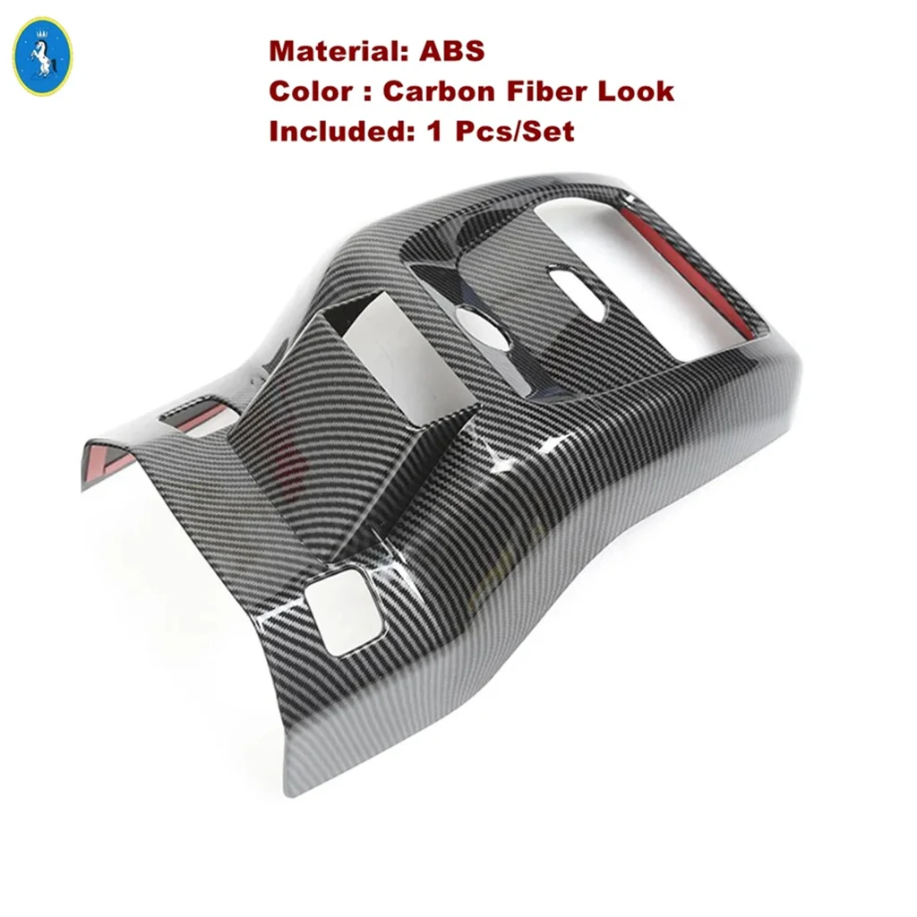 

Armrest Box Rear Air AC Outlet / Glass Lift Button Decoration Panel Cover Trim ABS Accessories For Ford Mustang Mach E 2021 2022