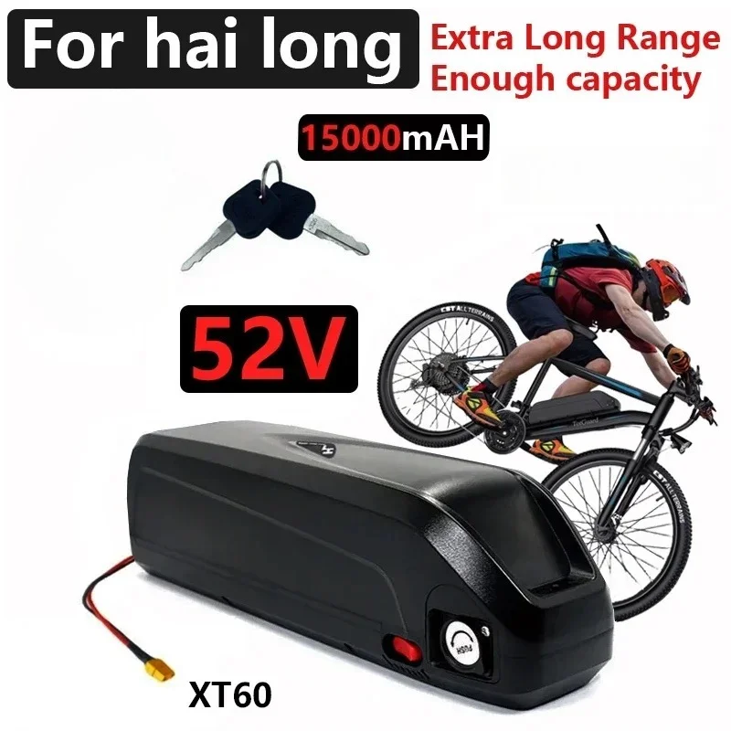 Hailong 52V Electric Bicycle Mountain Bike Electric Motorcycle Ultra Long Range Battery 52V 15000MAH