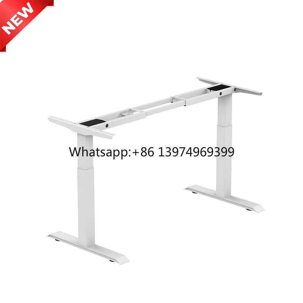 Easy to Install Modern Dual Motor Electric Lifting Adjustable Iron 2 Legs Sit Stand Desk Base Frame with 1000N Load Capacity