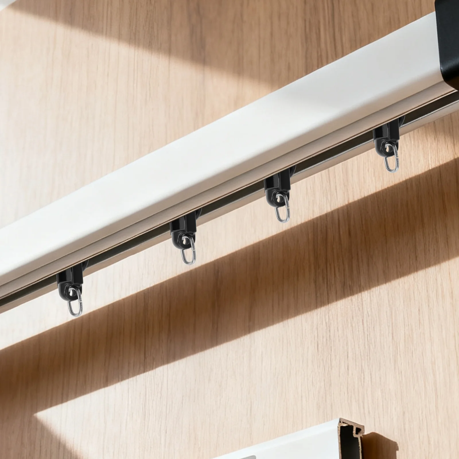 

50 шт. бесшумных роликов для карнизов, пластиковые двухколесные ролики для замены направляющих окон, душевых кабин, потолочных штанг, аксессуары для раздвижных систем