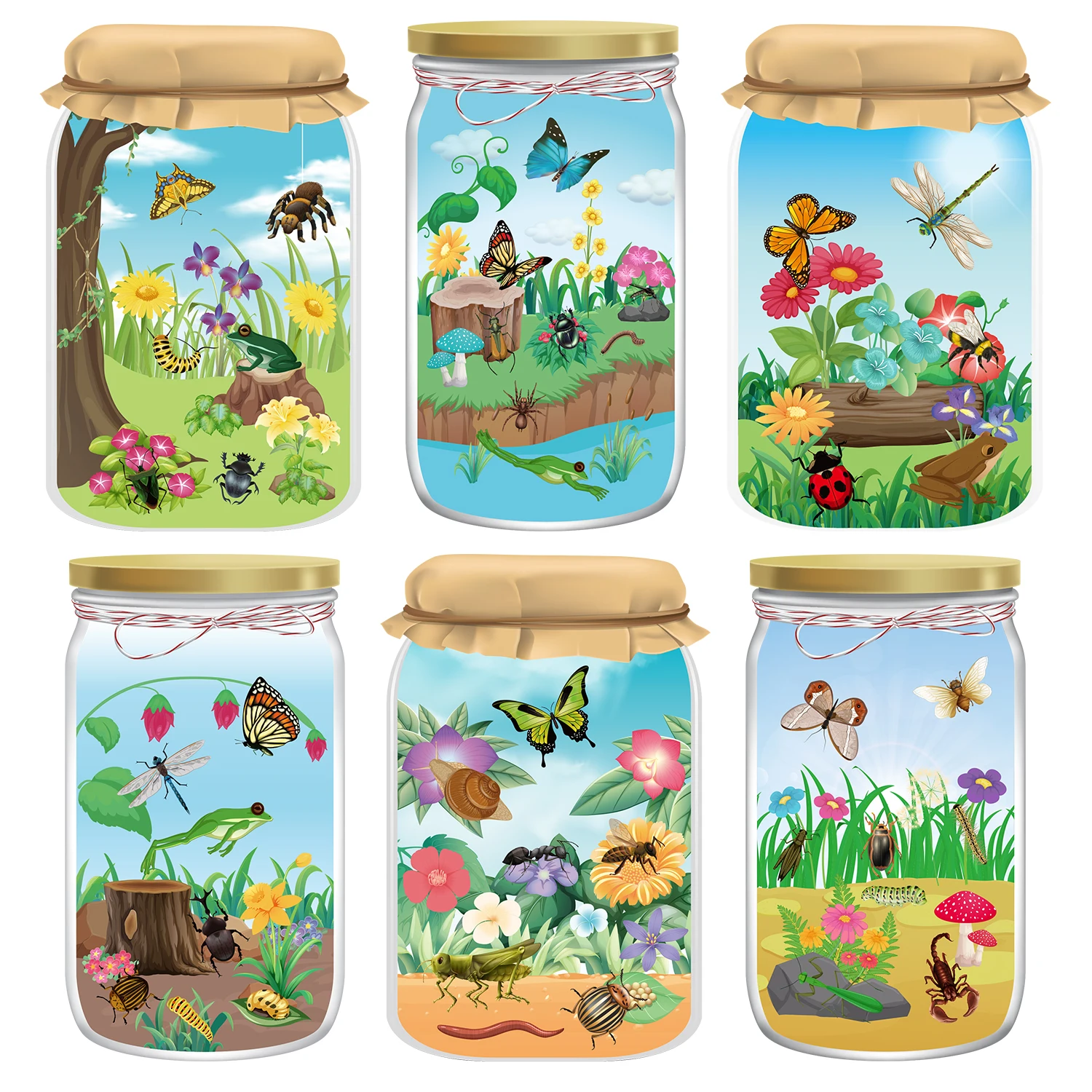 12PCS Insect Scene … - image