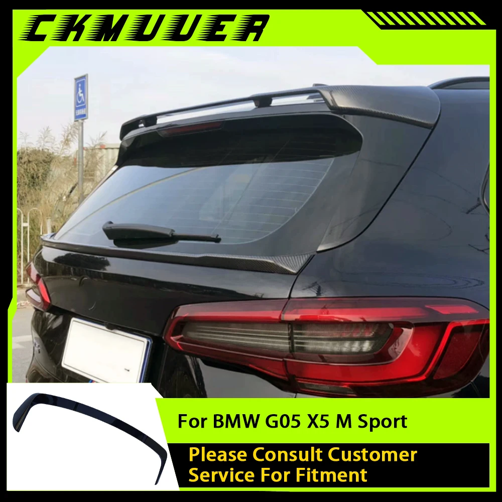 

for BMW G05 X5 M Sport 2019+ Carbon Fiber Rear Roof Spoiler Wing Car Styling Gloss Black Boot Trunk Spoiler Body Kit Accessory