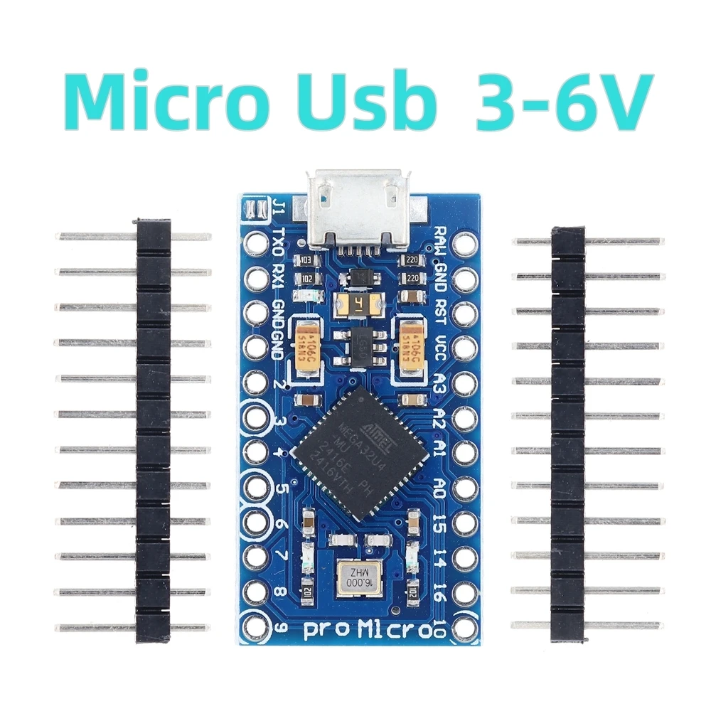 MICRO/MINI/TYPE-C USB ATMEGA32U4 Modulo 5V 16MHz Scheda Per Arduino ATMEGA32U4-AU/MU Controller Pro-Micro Sostituisci Pro Mini