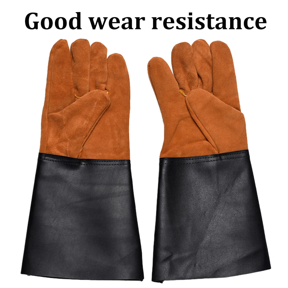 Welder Work Gloves Gardening Construction Welding Professional Safety Protection Leather Glove Wear Resistant Heat Insulation