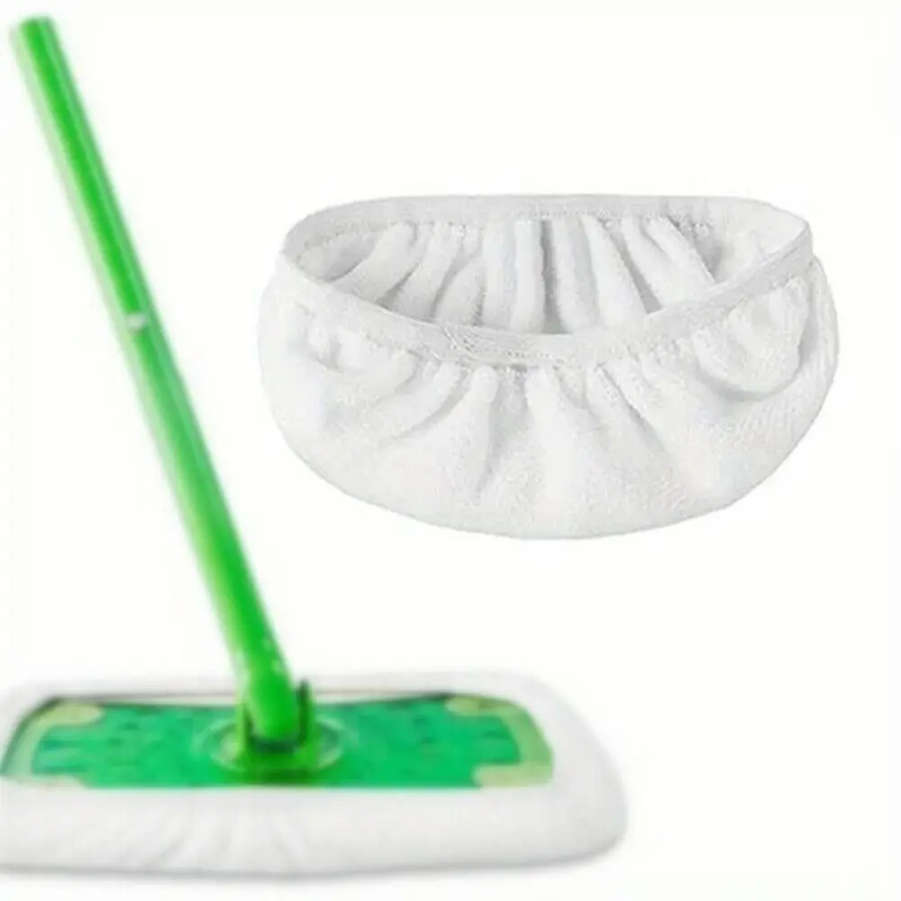 1/4PCS Washable Reusable Mop Pads Microfiber Cleaner Mats Machine Washable Dry Dust Mop Head Easy To Apply Scratch-free Use