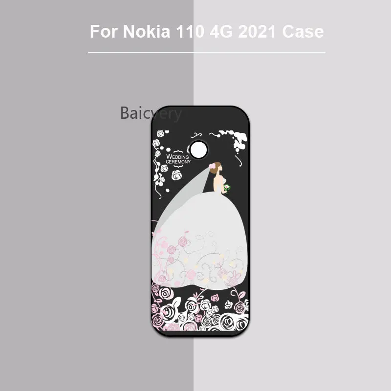 Patterned Cases for Nokia 110 4G 2021 Soft TPU Case Phone Back Cover Bags Funda Coque