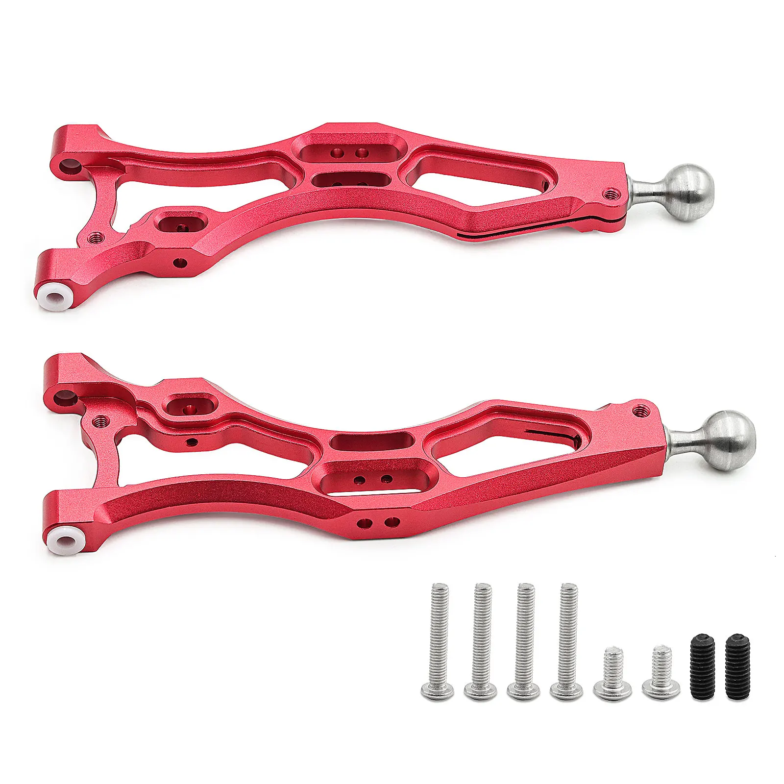 Brazo de control inferior de aleación de aluminio/juego de brazo de control superior para 1/8 ARRMA KRATON/OUTCAST/Notorious 6S BLX (con rodamientos de bolas pivotante)