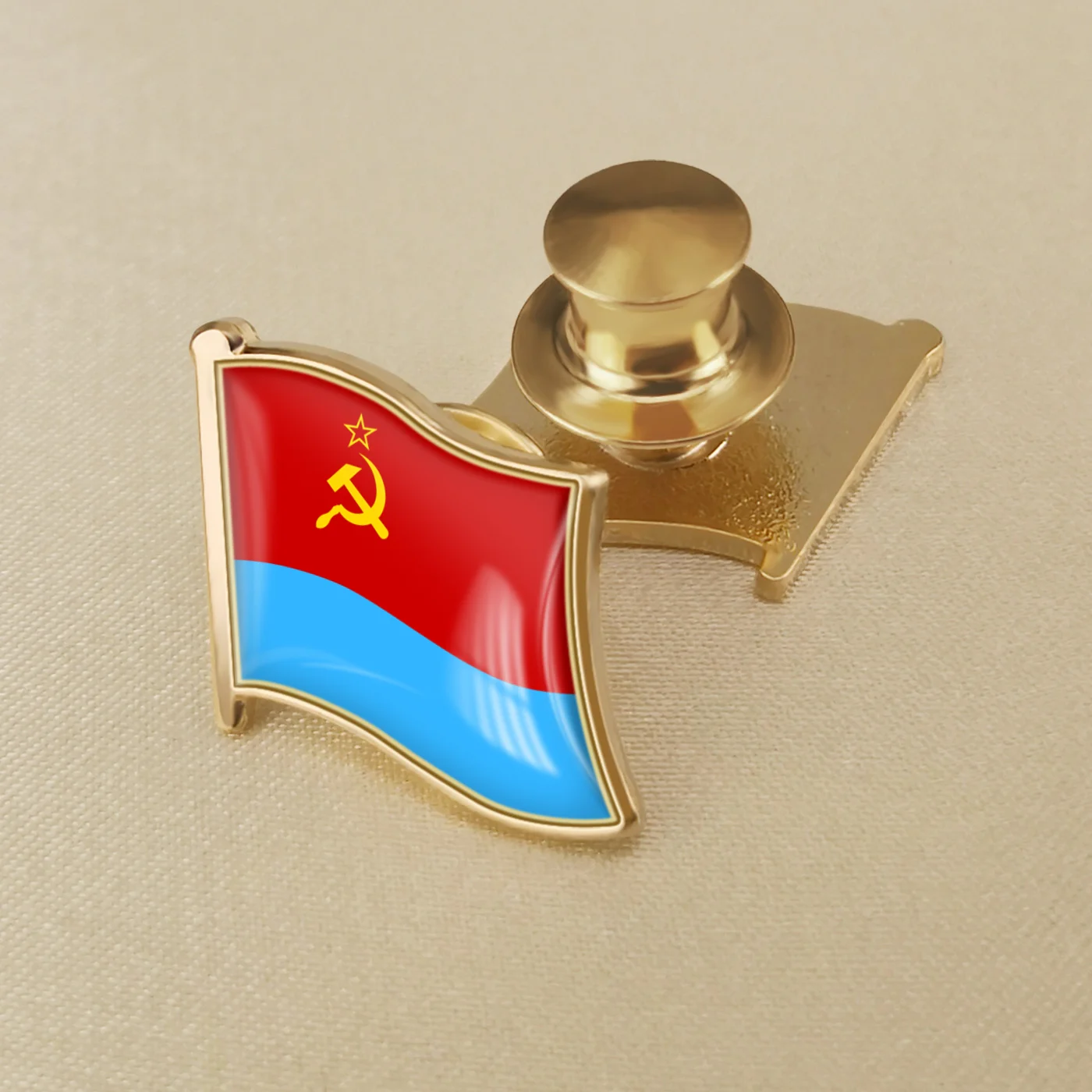 Ukraine Soviet Socialist Republic Flag Lapel Pins Badges